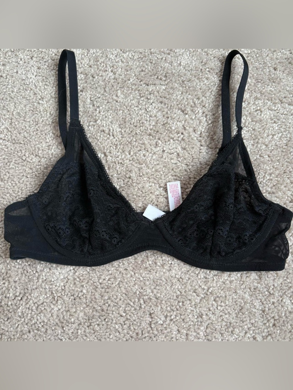 Xhilaration Black Lace Unlined Bra